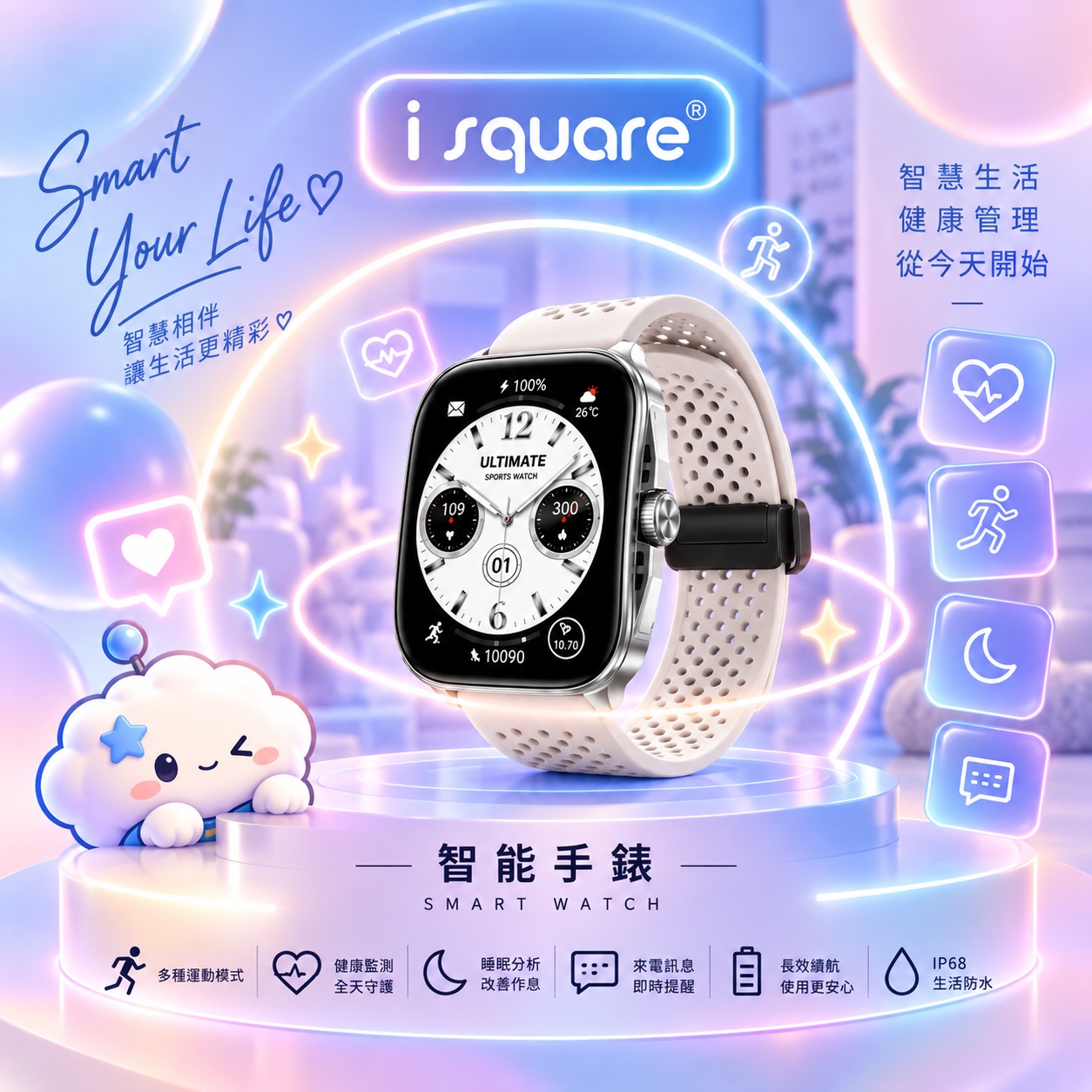 i square 智能手錶分類封面